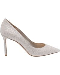 Jimmy Choo - Romy 85 Glitter Pointy Toe Pumps - Lyst