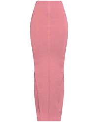 Rick Owens - Stylish Slim-Fit Knitted Midi Skirt - Lyst