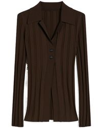 Sportmax - Shiny Viscose Cardigan - Lyst