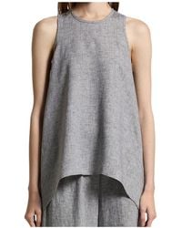 Peserico - Asymmetric Sleeveless Top - Lyst