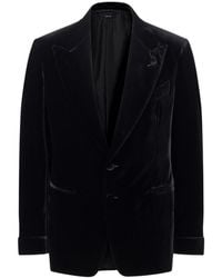Tom Ford - Single-Breasted Velvet Blazer - Lyst