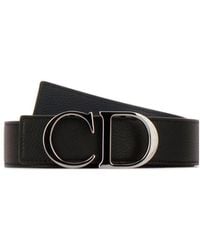 Dior - Christian Logo Buckle Belt - Lyst
