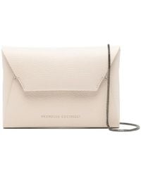 Brunello Cucinelli - Envelope Chain-Strap Mini Bag - Lyst