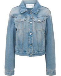 Victoria Beckham - Padded Denim Jacket - Lyst