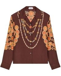Versace - Simple Silk Shirt - Lyst