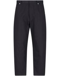 Prada - Triangle-Logo Tapered-Leg Jeans - Lyst