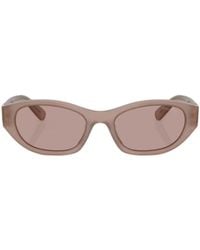 Miu Miu - Eyewear Oval Frame Sunglasses - Lyst