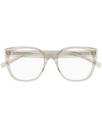 Saint Laurent - Eyewear Square Frame Glasses - Lyst