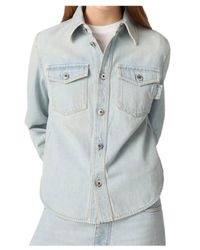 Bottega Veneta - Extra Bleached Denim Shirt - Lyst