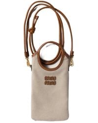 Miu Miu - Logo-Detail Smartphone Case - Lyst
