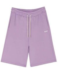 MSGM - Drawstring Track Shorts - Lyst