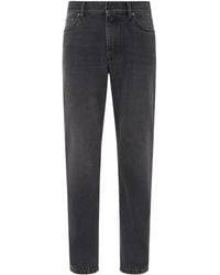 ZEGNA - Roccia Stone-Washed Jeans - Lyst