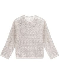 Samsøe & Samsøe - Samally Beaded-Detail Top - Lyst