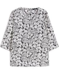 Weekend by Maxmara - Floral-Print Silk Blouse - Lyst