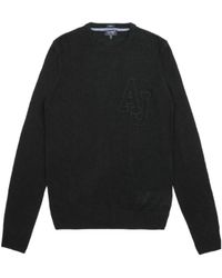 Armani Jeans - Round-Neck Knitted Pullover - Lyst