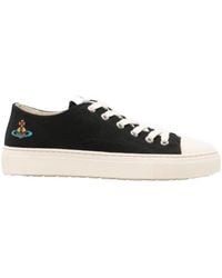 Vivienne Westwood - Orb Embroidered Low-Top Sneakers - Lyst