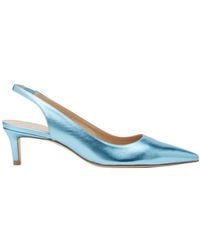 Stuart Weitzman - Metallic-Effect Pointed Pums - Lyst