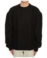 FAMILY FIRST - Round-Neck And Long-Sleeved Sweater - Lyst
