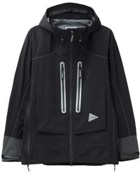 and wander - Reflective Zip Hooded Jacket - Lyst