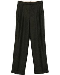 Berwich - Pleated Cuffed Trousers - Lyst