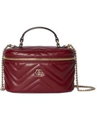 Gucci - Gg Marmont Top-Handle Handbag - Lyst