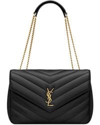 Saint Laurent - Loulou Foldover Top Large Shoulder Bag - Lyst