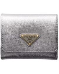 Prada - Small Leather Wallet - Lyst