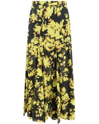 Erika Cavallini Semi Couture - Floral-Pattern Maxi Skirt - Lyst