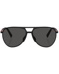 Prada Linea Rossa - Prada Eyewear Aviator Sunglasses - Lyst
