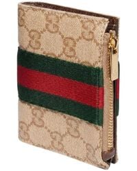 Gucci - Small Wallet With Web - Lyst