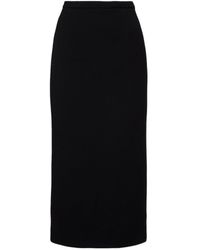 Givenchy - Wool-Blend Midi Skirt - Lyst