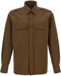 Tom Ford - Faille Military Shirt - Lyst