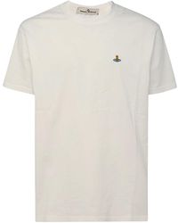 Vivienne Westwood - Logo Embroidered Crewneck T-Shirt - Lyst