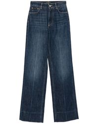 Dolce & Gabbana - Logo Plaque Flared Jeans - Lyst