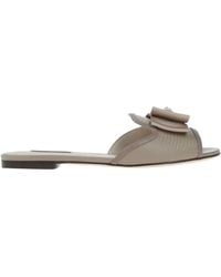 Dolce & Gabbana - Two-Tone Leather Slippers - Lyst