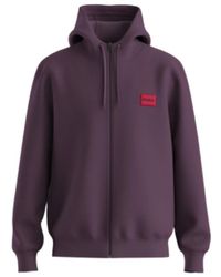 BOSS - Drawstring Hooded Hoodie - Lyst
