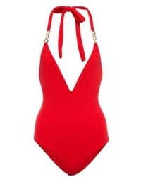 Melissa Odabash - Naples Halterneck Swimsuit - Lyst