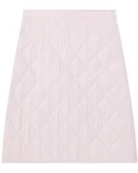 Burberry - Diamond Quilted Mini Skirt - Lyst