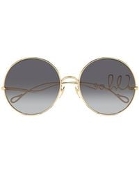 Chloé - Chloé Eyewear Round-Frame Sunglasses - Lyst