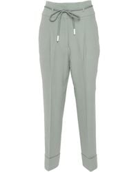 Peserico - Drawstring Cropped Trousers - Lyst