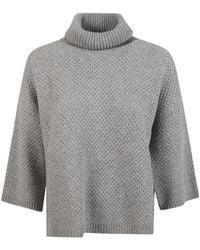 Fabiana Filippi - Turtleneck Waffle-Knit Sweater - Lyst