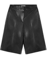 Stella McCartney - Wide-Leg Vegan Bermuda Shorts - Lyst