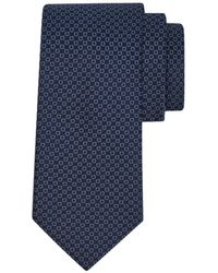 Ferragamo - Micro Gancini Print Silk Jacquard Tie - Lyst