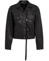 Ann Demeulemeester - Raf 5-Pocket Standard Leather Jacket - Lyst