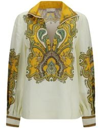ALÉMAIS - Porter Printed Linen Shirt - Lyst