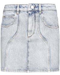 Isabel Marant - Isabel Marant Étoile Denim Mini Skirt - Lyst