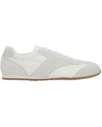 Prada - Fabric And Suede Sneakers - Lyst