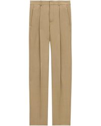 Saint Laurent - Wool Gabardine Trousers - Lyst
