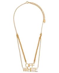 Off-White c/o Virgil Abloh - Logo-Pendant Necklace - Lyst
