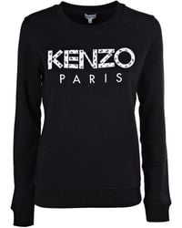 KENZO - Logo Decal Sweater - Lyst